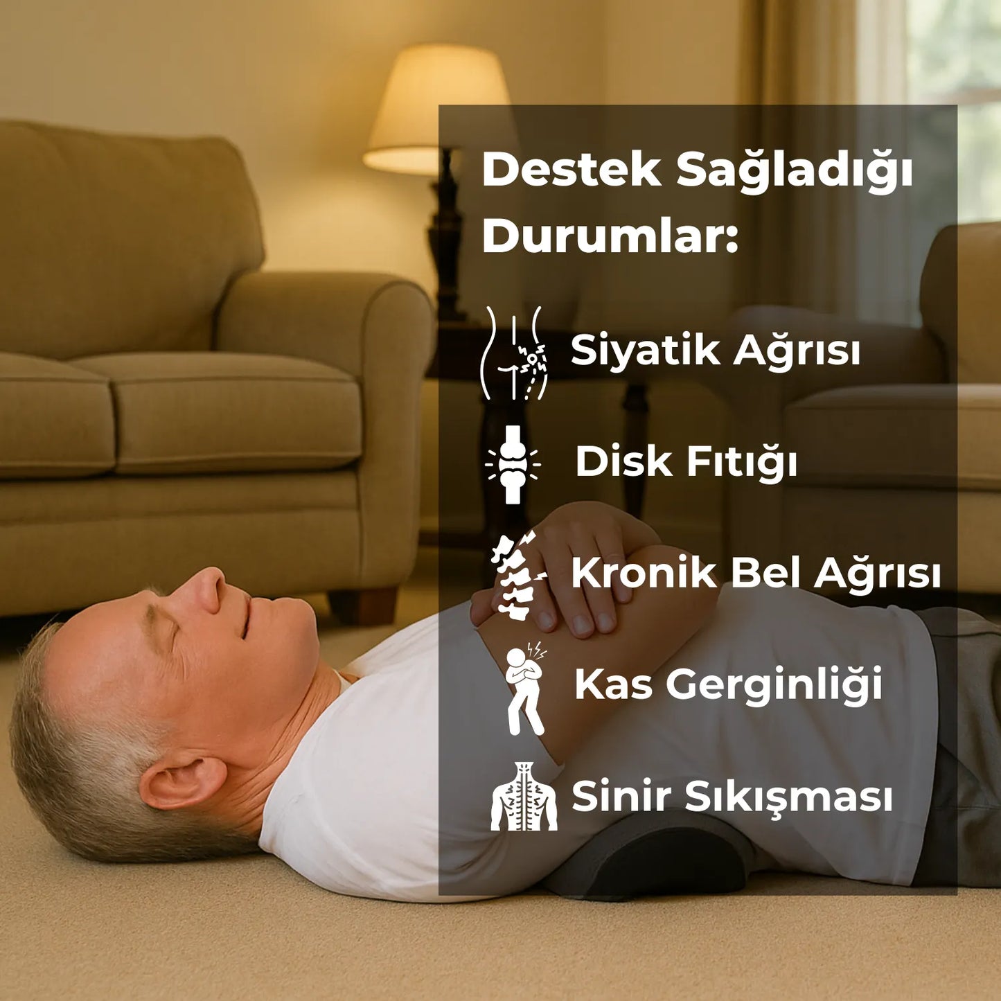 MiaRelax™ Cuscino Lombare Intelligente 3 in 1