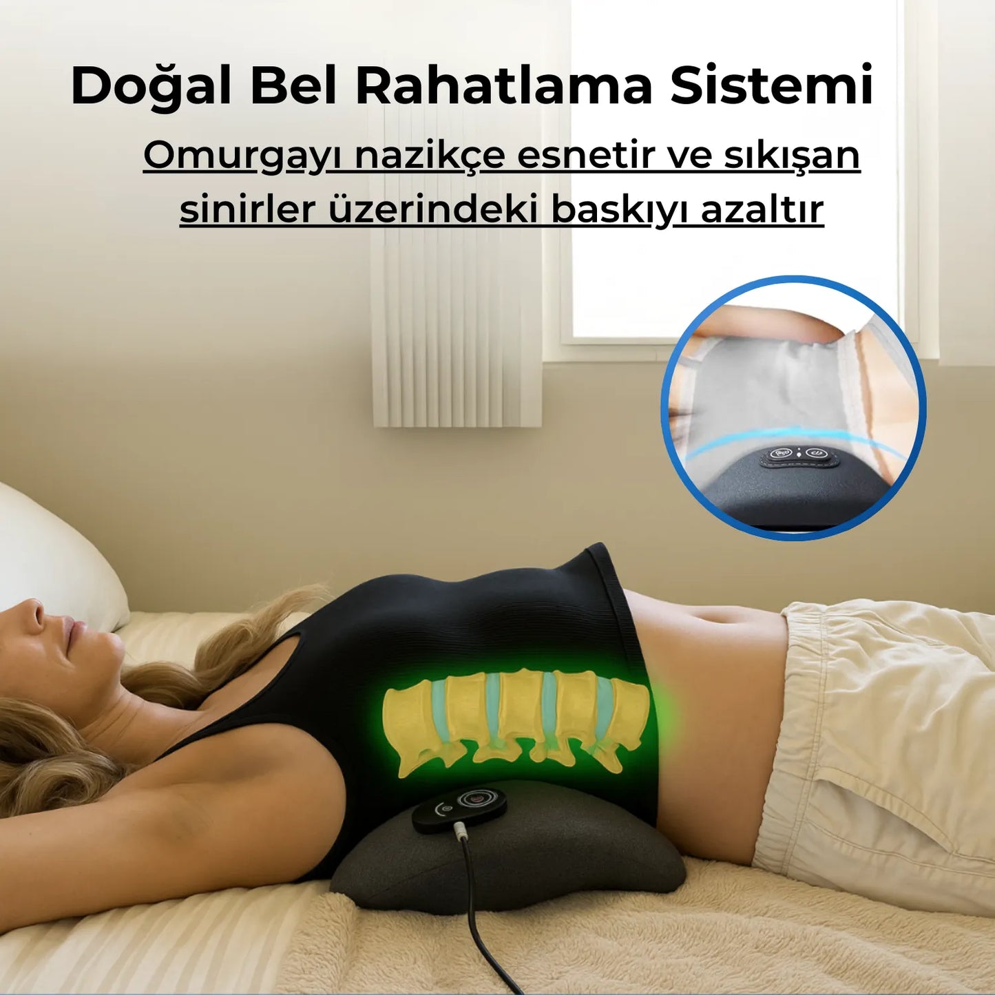 MiaRelax™ Cuscino Lombare Intelligente 3 in 1